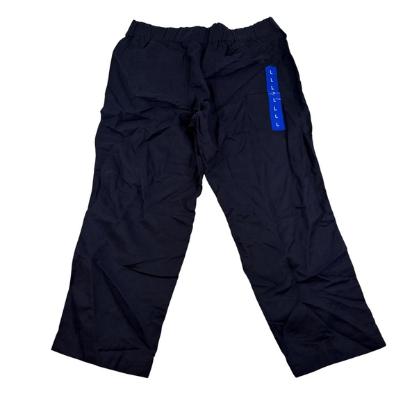 Banana Republic Other - Banana Republic Mens Navy Blue Elastic Waist Relaxed Straight Crop Pants Large